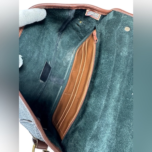 Vintage DOONEY & BOURKE Carrier black leather satchel shoulder bag purse classic - Picture 9 of 13